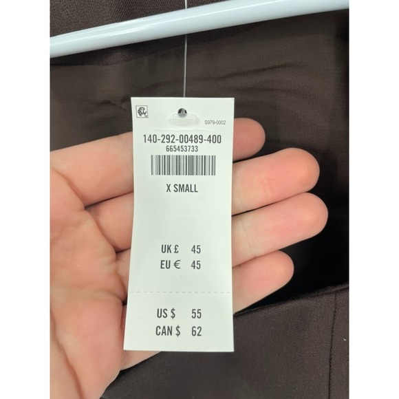 Abercrombie & Fitch Top Women's XS Brown Stretch Square Neck Sleeveless Boho NWT - Picture 10 of 12